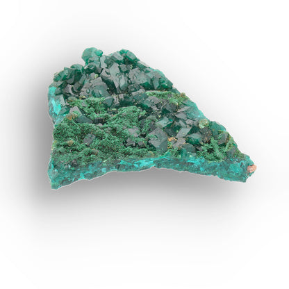 Kimbedi Dioptase Crystal Plate with Malachite & Plancheite