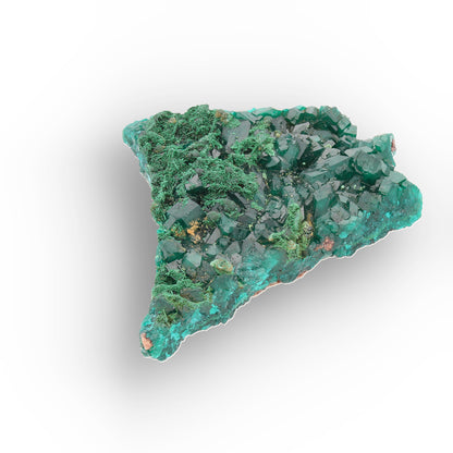 Kimbedi Dioptase Crystal Plate with Malachite & Plancheite