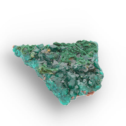 Kimbedi Dioptase Crystal Plate with Malachite & Plancheite