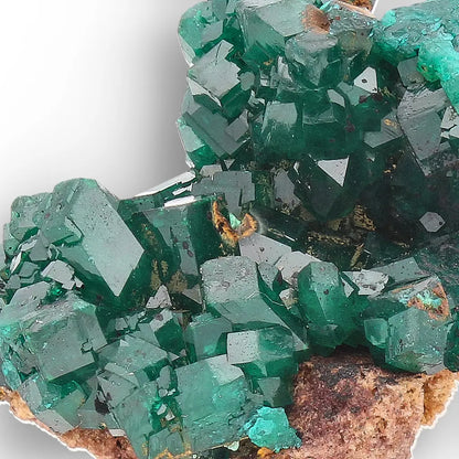Dioptase Crystal Cluster on Matrix – Kimbedi Copper Mine, Congo