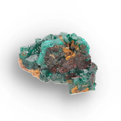 Dioptase Crystal Cluster on Matrix – Kimbedi Copper Mine, Congo