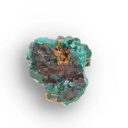 Dioptase Crystal Cluster on Matrix – Kimbedi Copper Mine, Congo