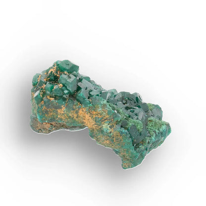 Dioptase with Fibrous Malachite, Kimbedi Congo