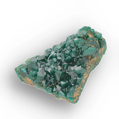 Dioptase with Fibrous Malachite, Kimbedi Congo