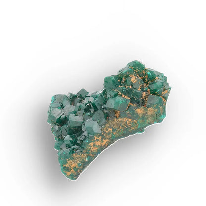 Dioptase with Fibrous Malachite, Kimbedi Congo