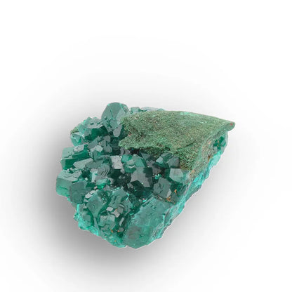 Dioptase with Malachite from Congo Crystal Specimen