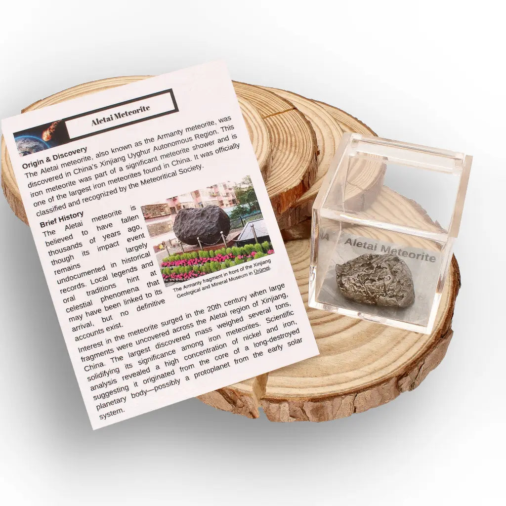 Get your Aletai Space Rock – Genuine Iron Meteorite Fragment online now or in store at Forever Gems in Franschhoek, South Africa