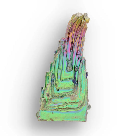 Get your Bismuth Crystal – Iridescent Emerald Staircase online now or in store at Forever Gems in Franschhoek, South Africa