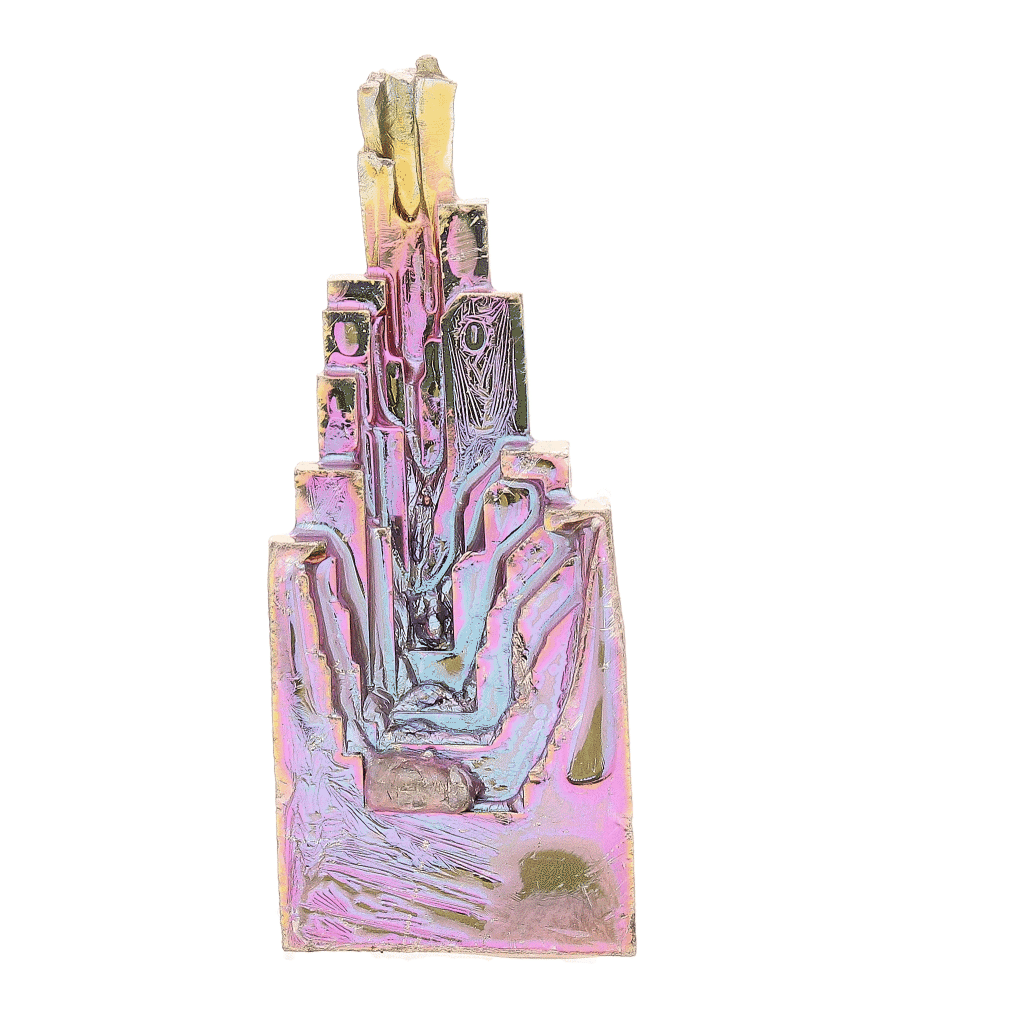 Get your Electric Dream Bismuth – Vibrant Hopper Crystal Formation online now or in store at Forever Gems in Franschhoek, South Africa