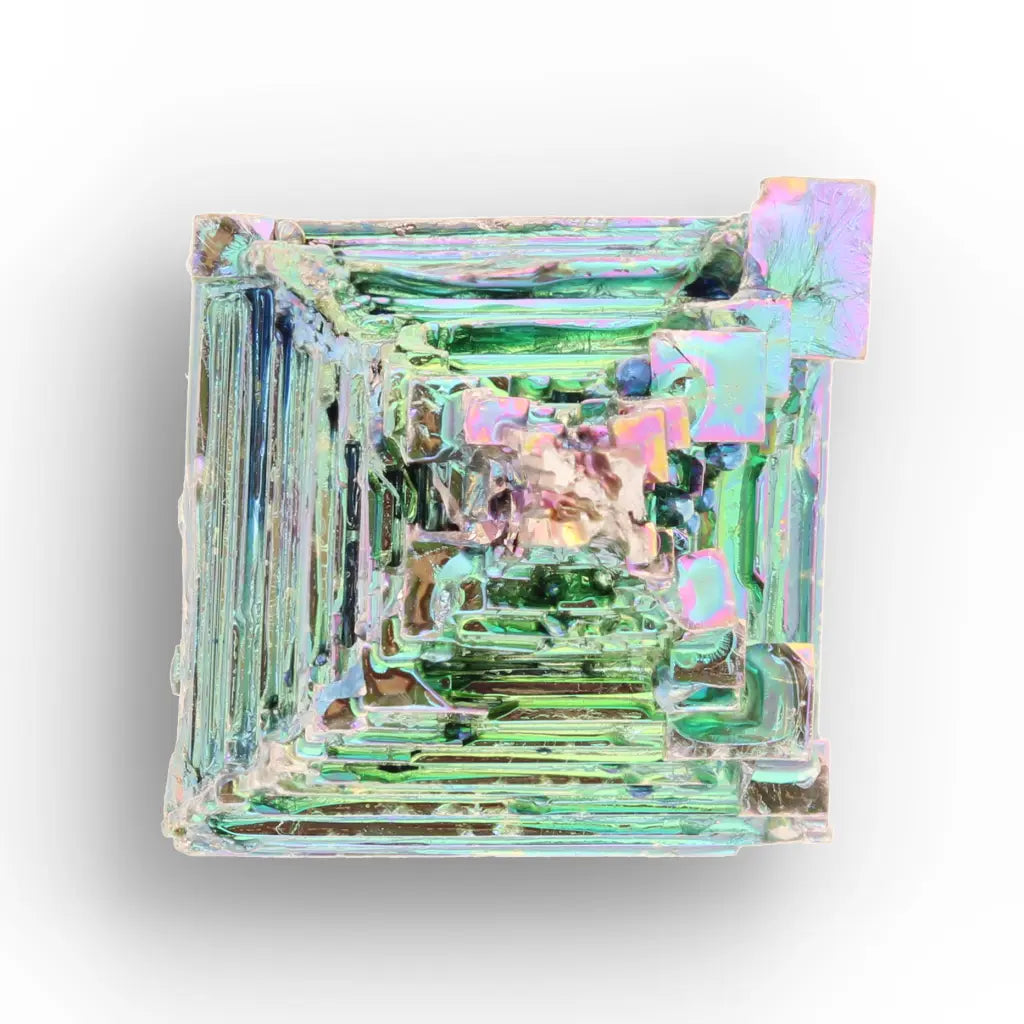 Get your Bismuth Stairway Crystal – Stepped Rainbow Geometric Formation online now or in store at Forever Gems in Franschhoek, South Africa