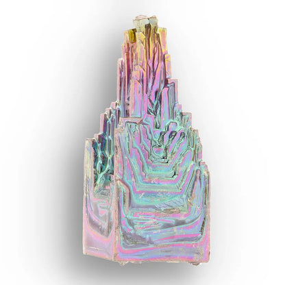 Get your Lab-Grown Bismuth Crystal – Rainbow Metallic Hopper Formation online now or in store at Forever Gems in Franschhoek, South Africa