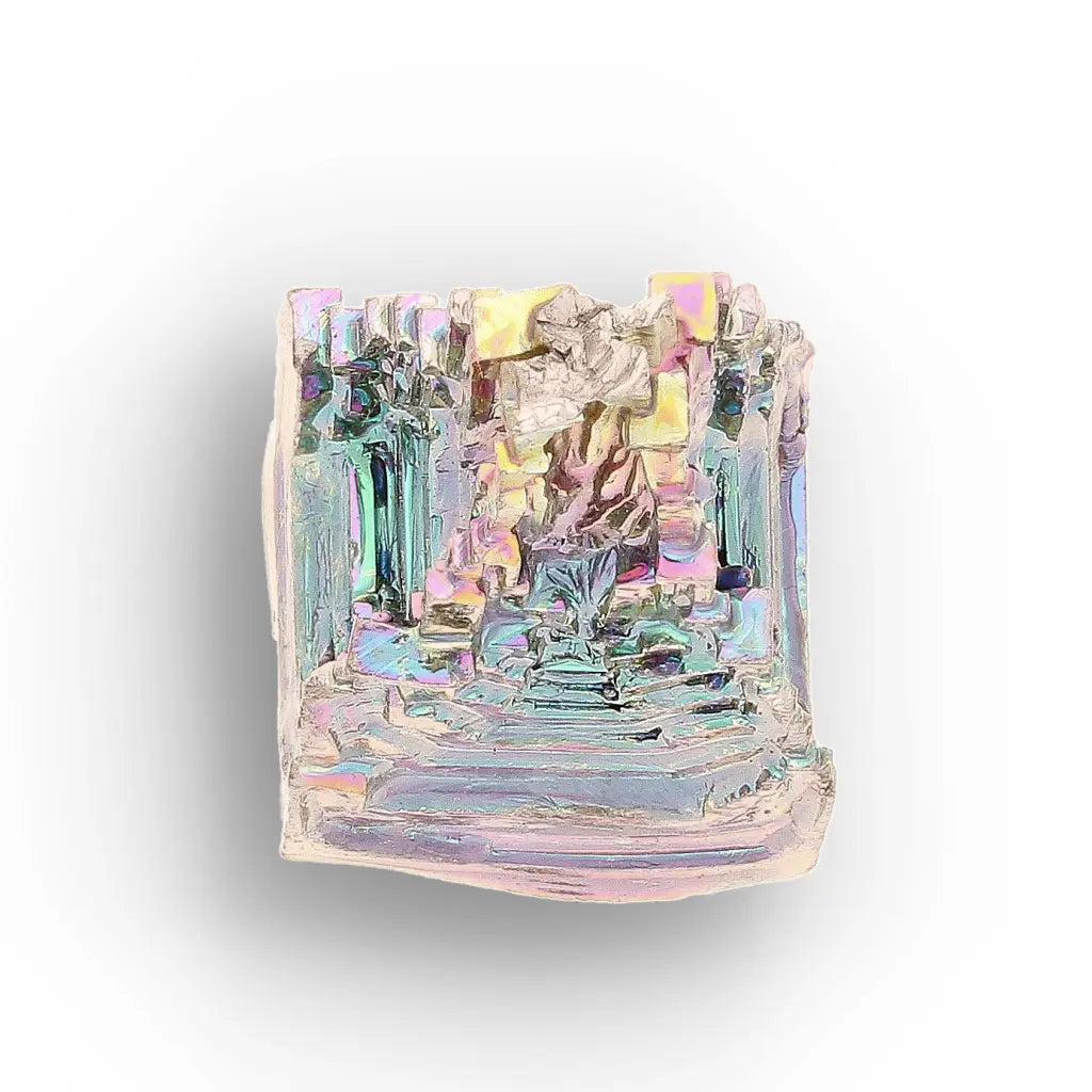 Get your Lab-Grown Bismuth Crystal – Rainbow Metallic Hopper Formation online now or in store at Forever Gems in Franschhoek, South Africa
