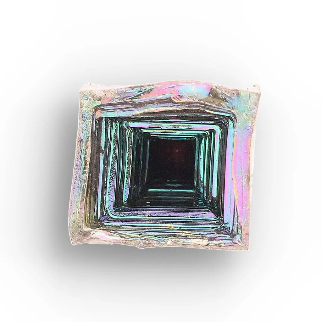 Get your Lab-Grown Bismuth Crystal – Rainbow Metallic Hopper Formation online now or in store at Forever Gems in Franschhoek, South Africa