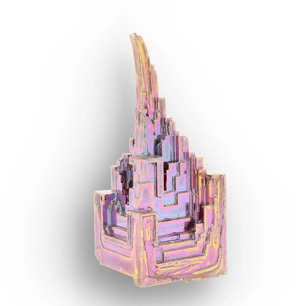 Get your Bismuth Crystal Cluster – Iridescent Metallic Geometric Specimen online now or in store at Forever Gems in Franschhoek, South Africa