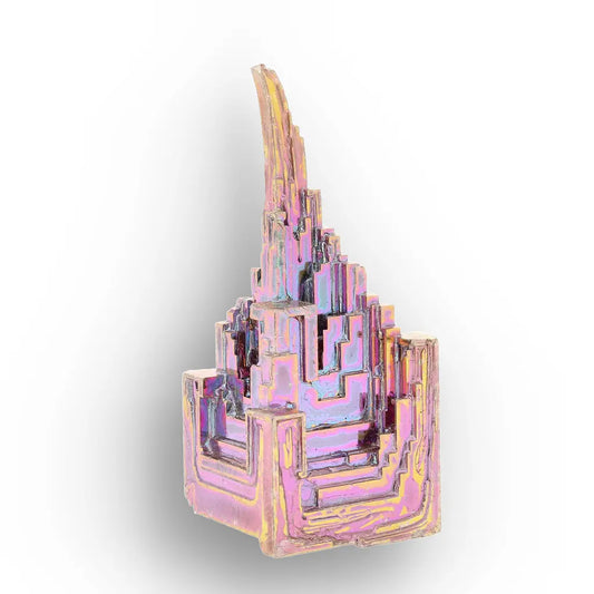 Get your Bismuth Crystal Cluster – Iridescent Metallic Geometric Specimen online now or in store at Forever Gems in Franschhoek, South Africa