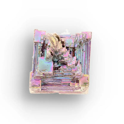 Get your Bismuth Crystal Cluster – Iridescent Metallic Geometric Specimen online now or in store at Forever Gems in Franschhoek, South Africa