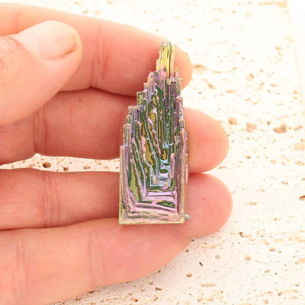Get your Bismuth Crystal – Iridescent Rainbow Citadel online now or in store at Forever Gems in Franschhoek, South Africa