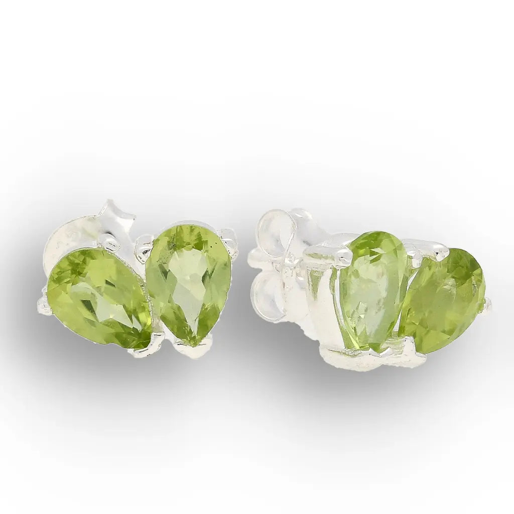Get your Duality Peridot Stud Earrings in Sterling Silver online now or in store at Forever Gems in Franschhoek, South Africa