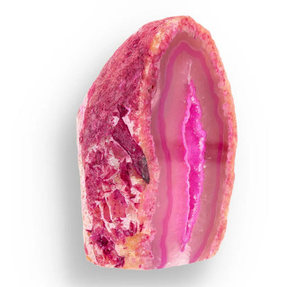 Get your Agate Crystal Cave - Pink Dyed Polished Flat Base Geode online now or in store at Forever Gems in Franschhoek, South Africa