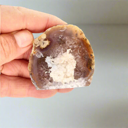 Get your Agate Cosmic Window - Natural Polished Flat Base Crystal online now or in store at Forever Gems in Franschhoek, South Africa