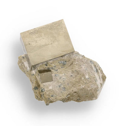 Buy your Natural Pyrite Cube – Stunning Metallic Luster in Original Matrix online now or in store at Forever Gems in Franschhoek, South Africa