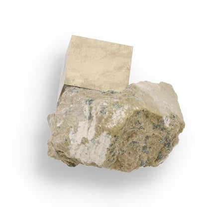 Buy your Natural Pyrite Cube – Stunning Metallic Luster in Original Matrix online now or in store at Forever Gems in Franschhoek, South Africa
