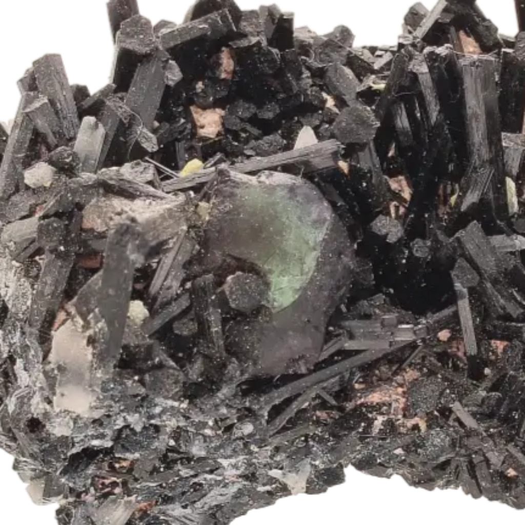 Buy your Schorl Tourmaline, Muscovite and Fluorite Cluster online now or in store at Forever Gems in Franschhoek, South Africa