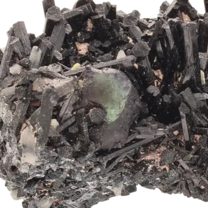 Buy your Schorl Tourmaline, Muscovite and Fluorite Cluster online now or in store at Forever Gems in Franschhoek, South Africa