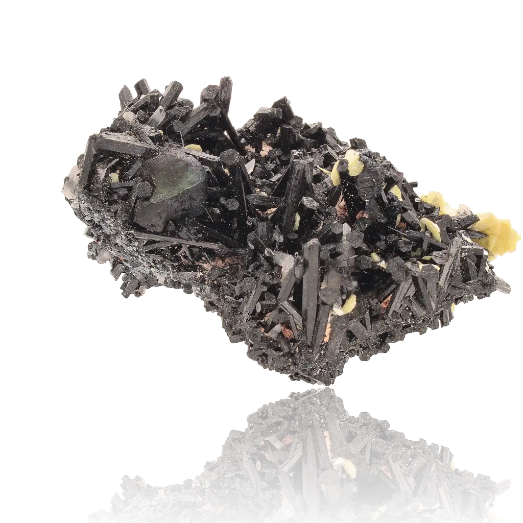 Buy your Schorl Tourmaline, Muscovite and Fluorite Cluster online now or in store at Forever Gems in Franschhoek, South Africa