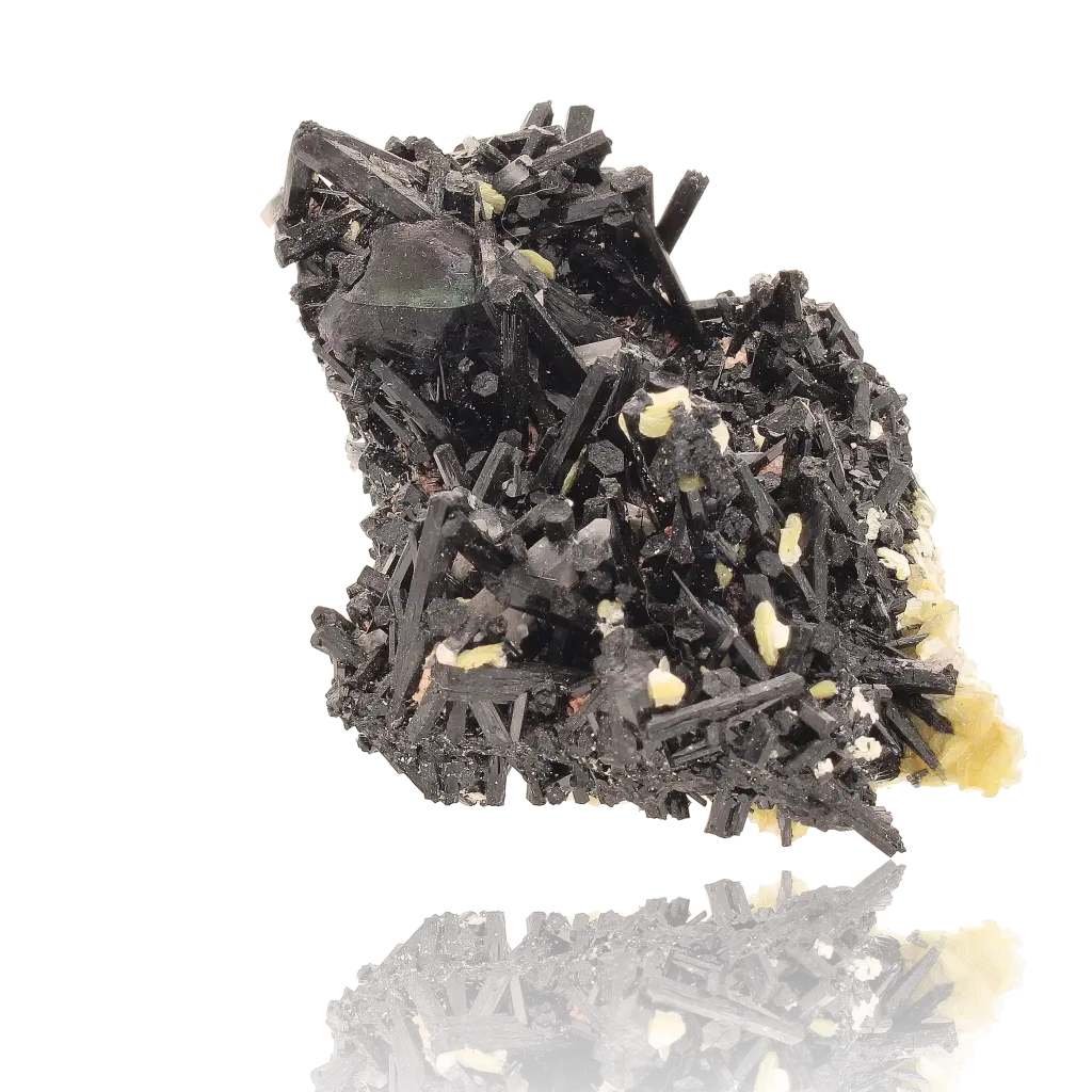 Buy your Schorl Tourmaline, Muscovite and Fluorite Cluster online now or in store at Forever Gems in Franschhoek, South Africa