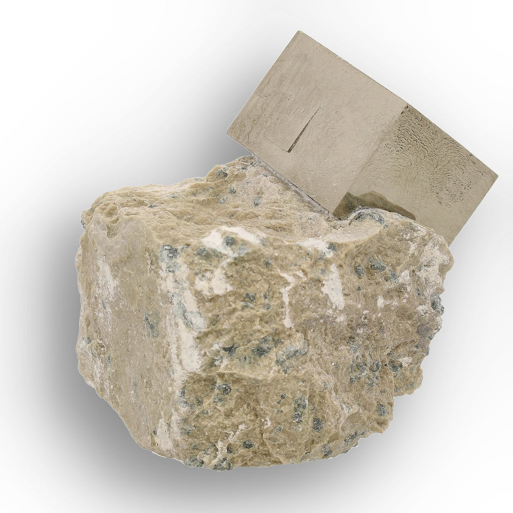 Get your Natural Pyrite Cube – Sculptural Mineral Marvel with a Flat Base Display online now or in store at Forever Gems in Franschhoek, South Africa