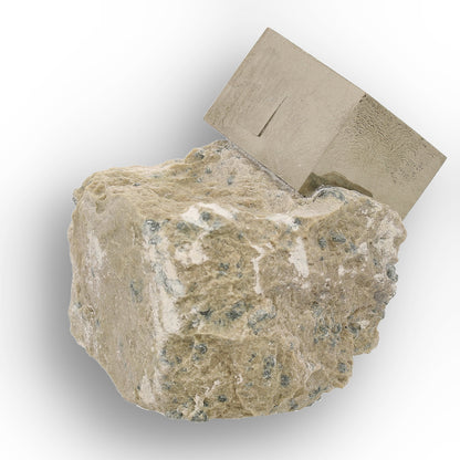 Get your Natural Pyrite Cube – Sculptural Mineral Marvel with a Flat Base Display online now or in store at Forever Gems in Franschhoek, South Africa