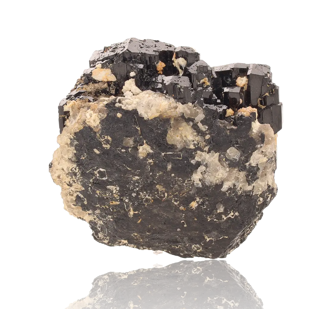 Buy your Schorl Black Tourmaline with Feldspar online now or in store at Forever Gems in Franschhoek, South Africa
