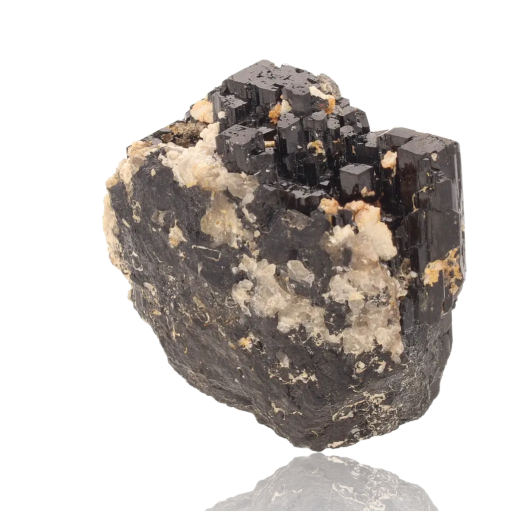 Buy your Schorl Black Tourmaline with Feldspar online now or in store at Forever Gems in Franschhoek, South Africa