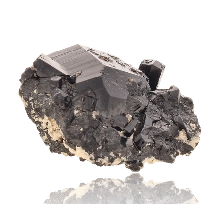 Buy your Schorl Black Tourmaline with Feldspar online now or in store at Forever Gems in Franschhoek, South Africa