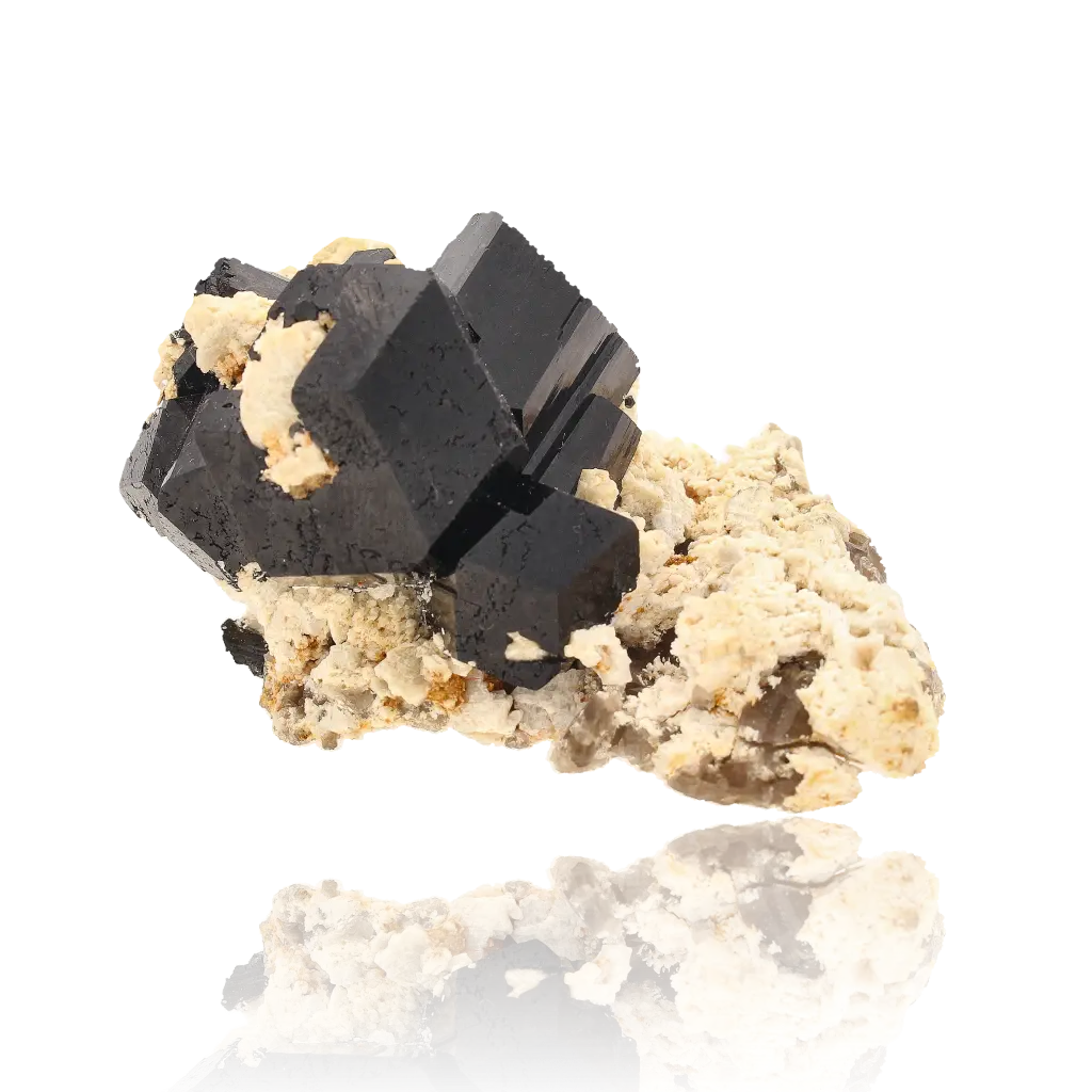 Buy your Schorl Black Tourmaline with Feldspar online now or in store at Forever Gems in Franschhoek, South Africa