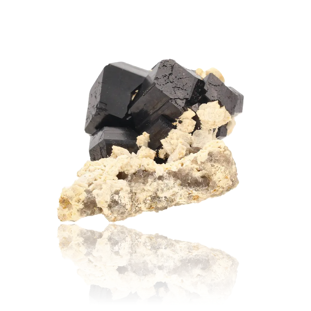 Buy your Schorl Black Tourmaline with Feldspar online now or in store at Forever Gems in Franschhoek, South Africa