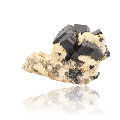 Buy your Schorl Black Tourmaline with Feldspar online now or in store at Forever Gems in Franschhoek, South Africa