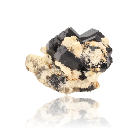 Buy your Schorl Black Tourmaline with Feldspar online now or in store at Forever Gems in Franschhoek, South Africa