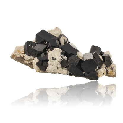Buy your Schorl Black Tourmaline with Feldspar and Smoky Quartz online now or in store at Forever Gems in Franschhoek, South Africa