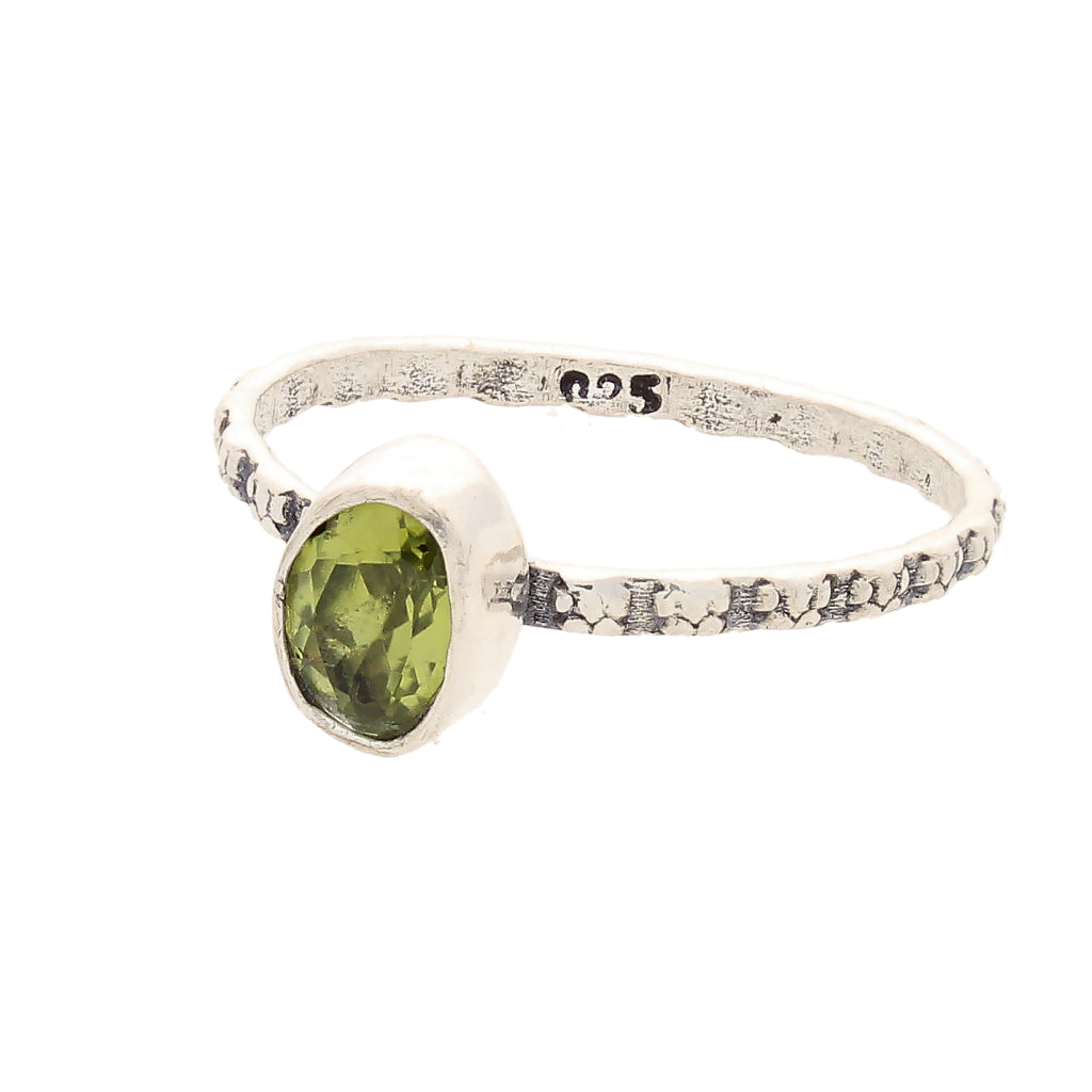Buy your Stacks of Style: Peridot Oval Sterling Silver Stackable Ring online now or in store at Forever Gems in Franschhoek, South Africa
