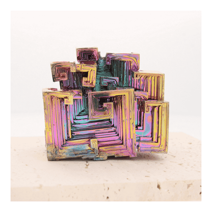 Get your Bismuth Crystal – Iridescent Geometric Hopper Cluster online now or in store at Forever Gems in Franschhoek, South Africa
