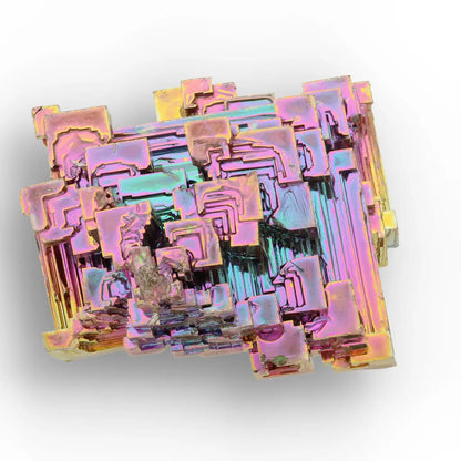 Get your Bismuth Crystal – Rainbow Hopper Cluster with Geometric Growth online now or in store at Forever Gems in Franschhoek, South Africa