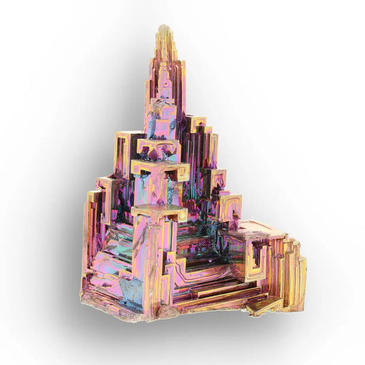 Get your Iridescent Bismuth Crystal Cityscape Cluster online now or in store at Forever Gems in Franschhoek, South Africa