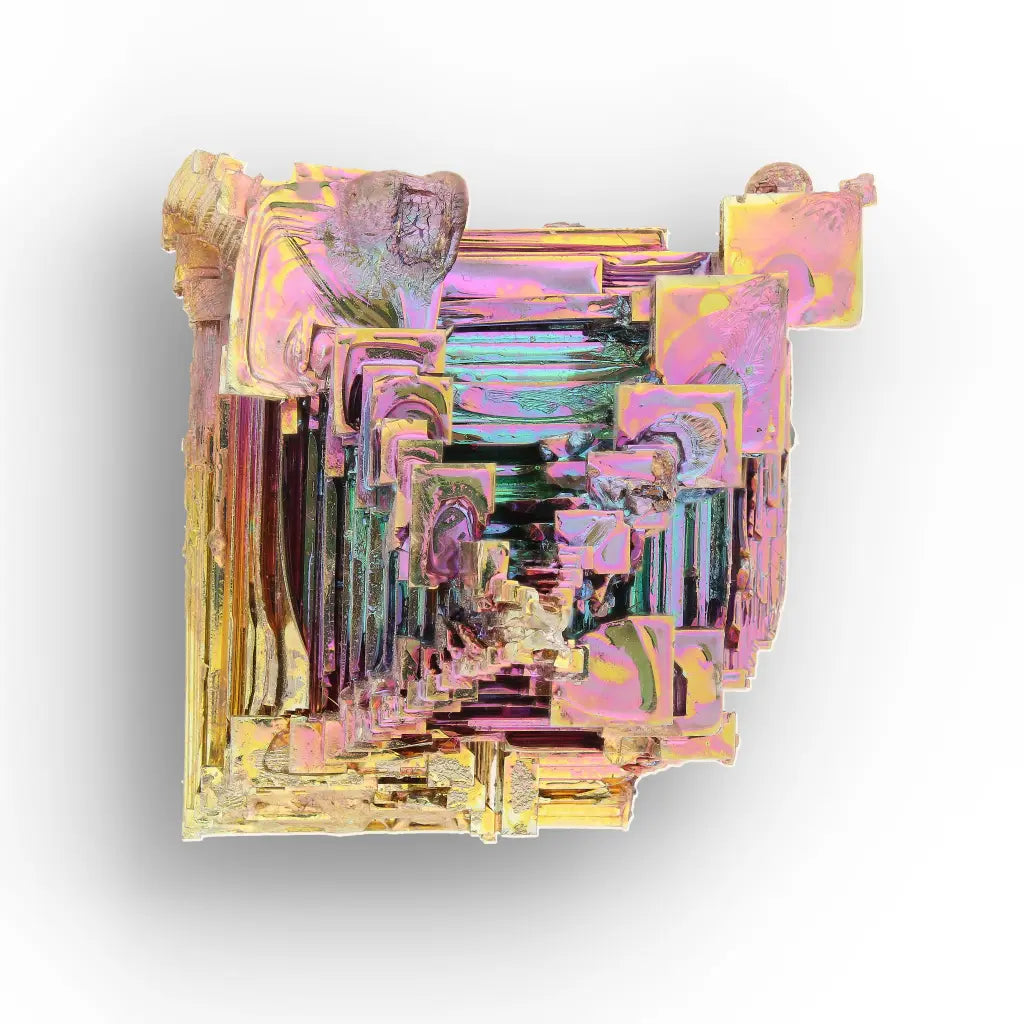 Get your Iridescent Bismuth Crystal Cityscape Cluster online now or in store at Forever Gems in Franschhoek, South Africa
