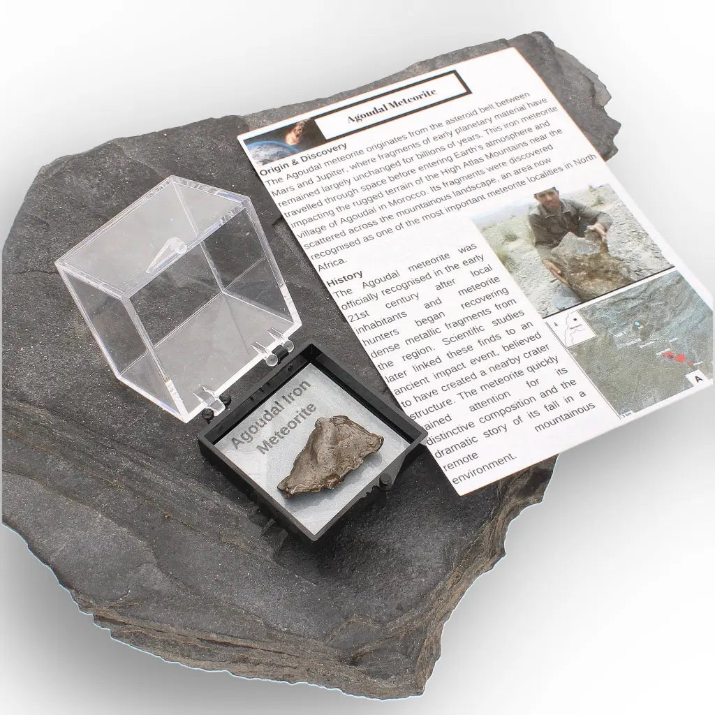 5 Gram Agoudal Iron Meteorite IIAB Specimen from Morocco