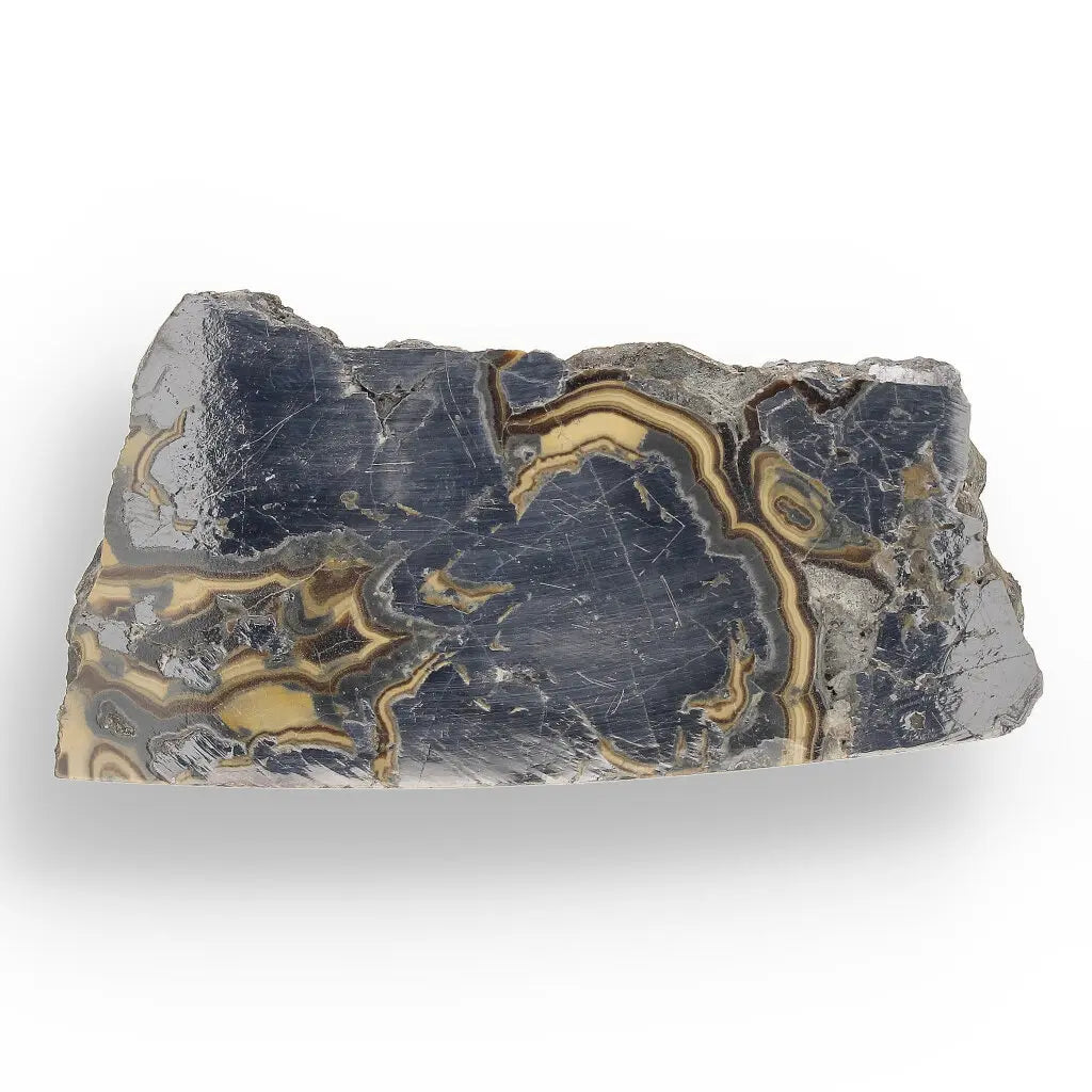 Get your Premier Olkusz Schalenblende: Rare Concentric Sphalerite & Marcasite with Silvery Galena online now or in store at Forever Gems in Franschhoek, South Africa