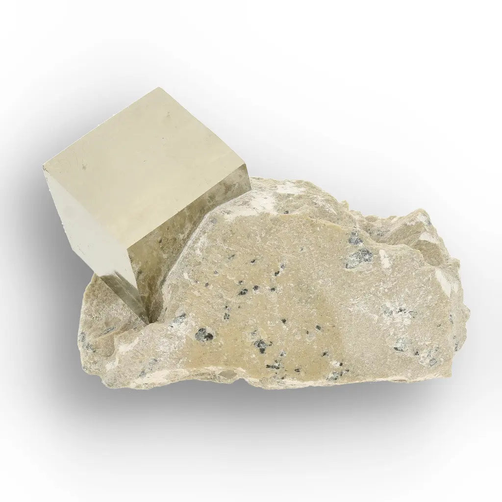 Get your Pyrite Single Cube with Matrix – Navajún, Spain online now or in store at Forever Gems in Franschhoek, South Africa
