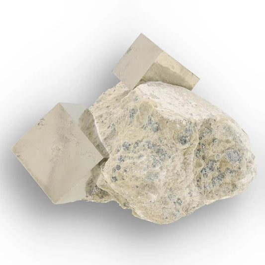 Get your Pyrite Twin Cube in Matrix – Navajún, Spain online now or in store at Forever Gems in Franschhoek, South Africa