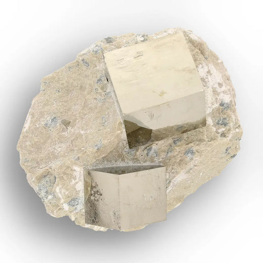 Get your Pyrite Double Cube with Micro Cubes in Matrix – Navajún, Spain online now or in store at Forever Gems in Franschhoek, South Africa